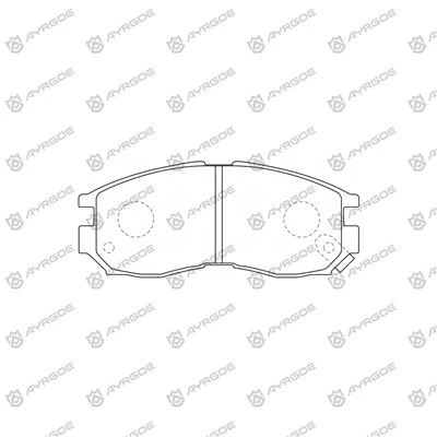 D11220MH тормозные колодки для Hyundai Santamo MSE1