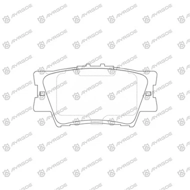 D2269H тормозные колодки для Lexus es ASV60